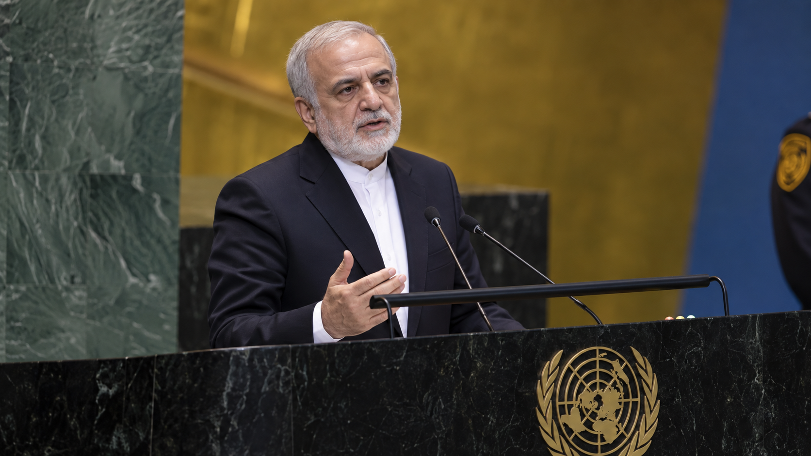 A Day After "Very Good" Talks, Iran's President Tells the U.N. His Country Will "Never Bow"