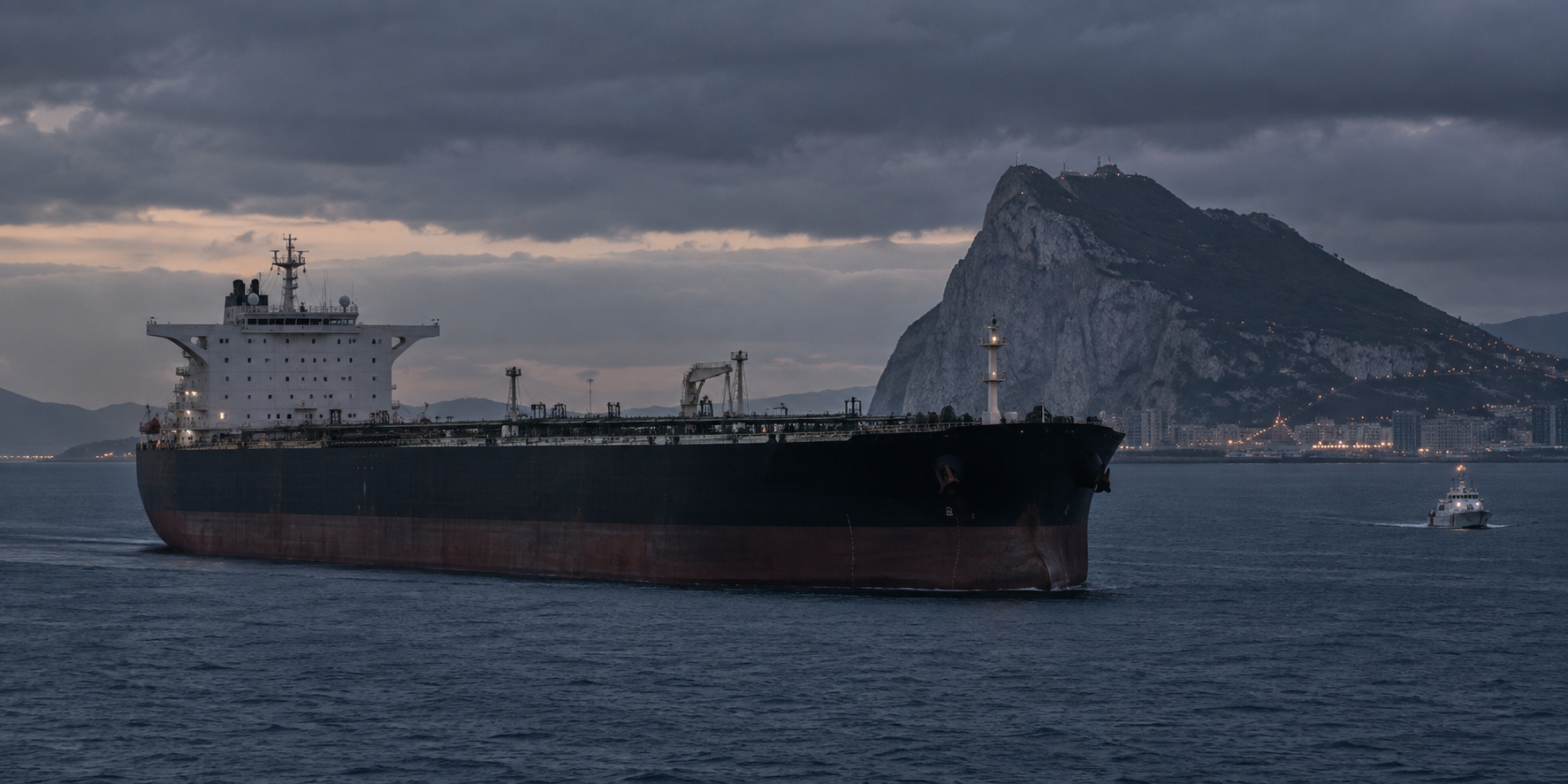 A Very Large Crude Carrier Lost Communications for 30 Hours Near Gibraltar, and U.S. Authorities Have Not Said Who Did It