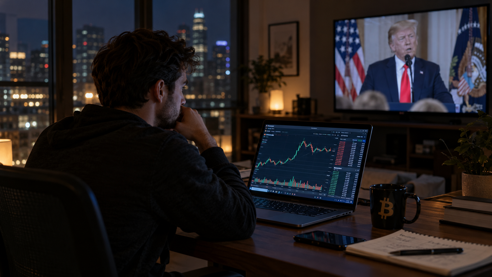 Bitcoin Broke $80,000 on Saturday, Then Barely Moved When Trump Said a Strike Could Come "Maybe Tomorrow"