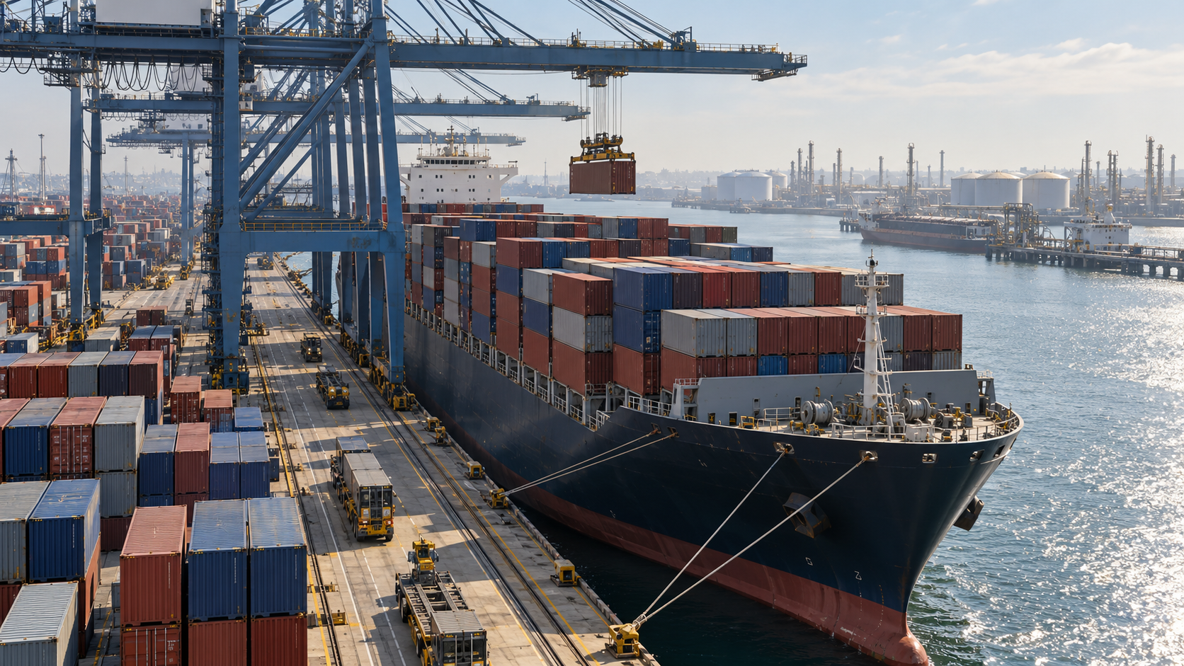 Chips, Crude and Gold Push U.S. Imports to a Record