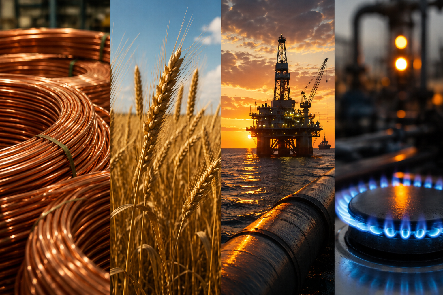 Copper, Wheat and Oil Are All Near Highs. They Have Nothing in Common.