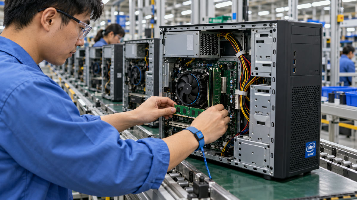 Intel's Overnight Drop Deepened to 30% in Regular Trading. PC Makers and Chip Designers Went Down With It