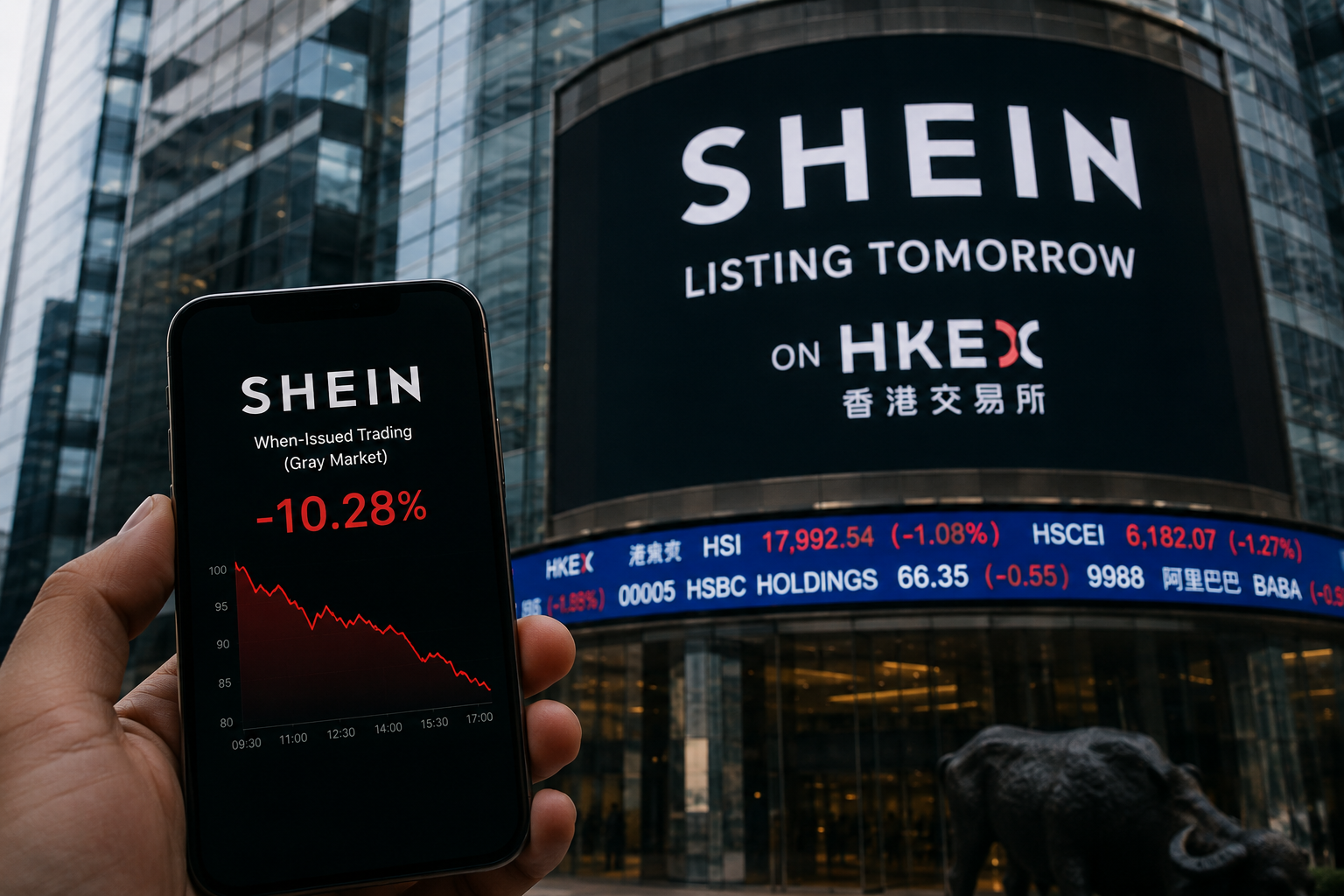 Shein's Shares Fell More Than 10 Percent Before They Even Started Trading