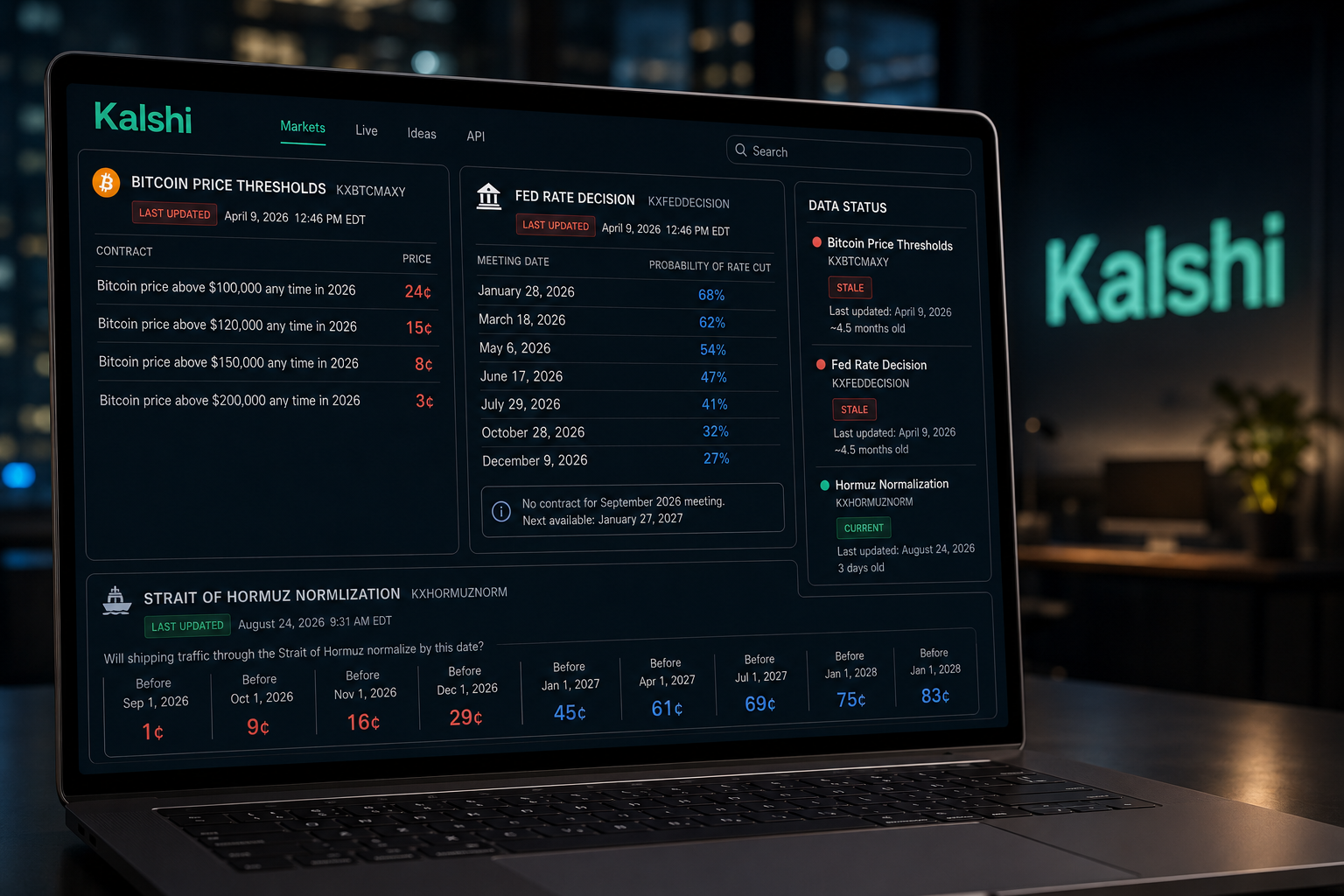 Some Kalshi Contracts Are Still Pricing Off April Data. Others Updated Three Days Ago.