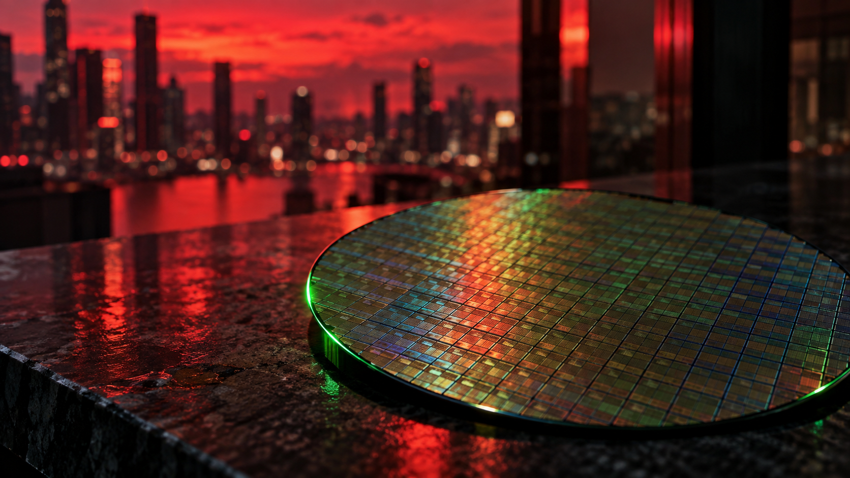 The Dow Fell 734 Points While the Nasdaq Lost 41, and Semiconductors Finished Green